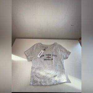 Garage Grey cropped baby tee- NWT